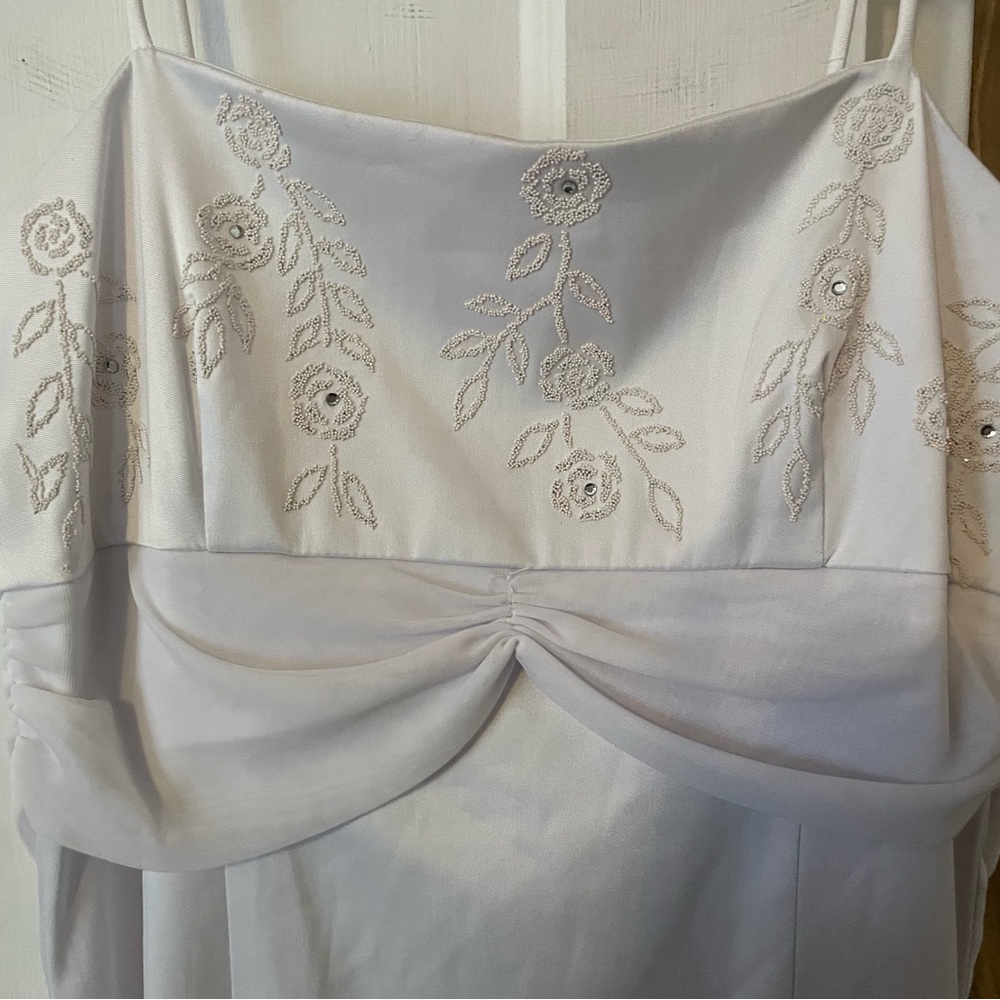 White prom dress